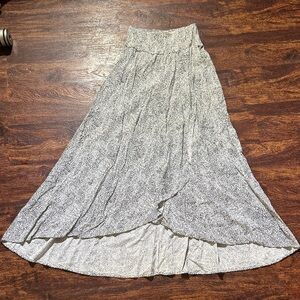 Japna Black and White Maxi Skirt